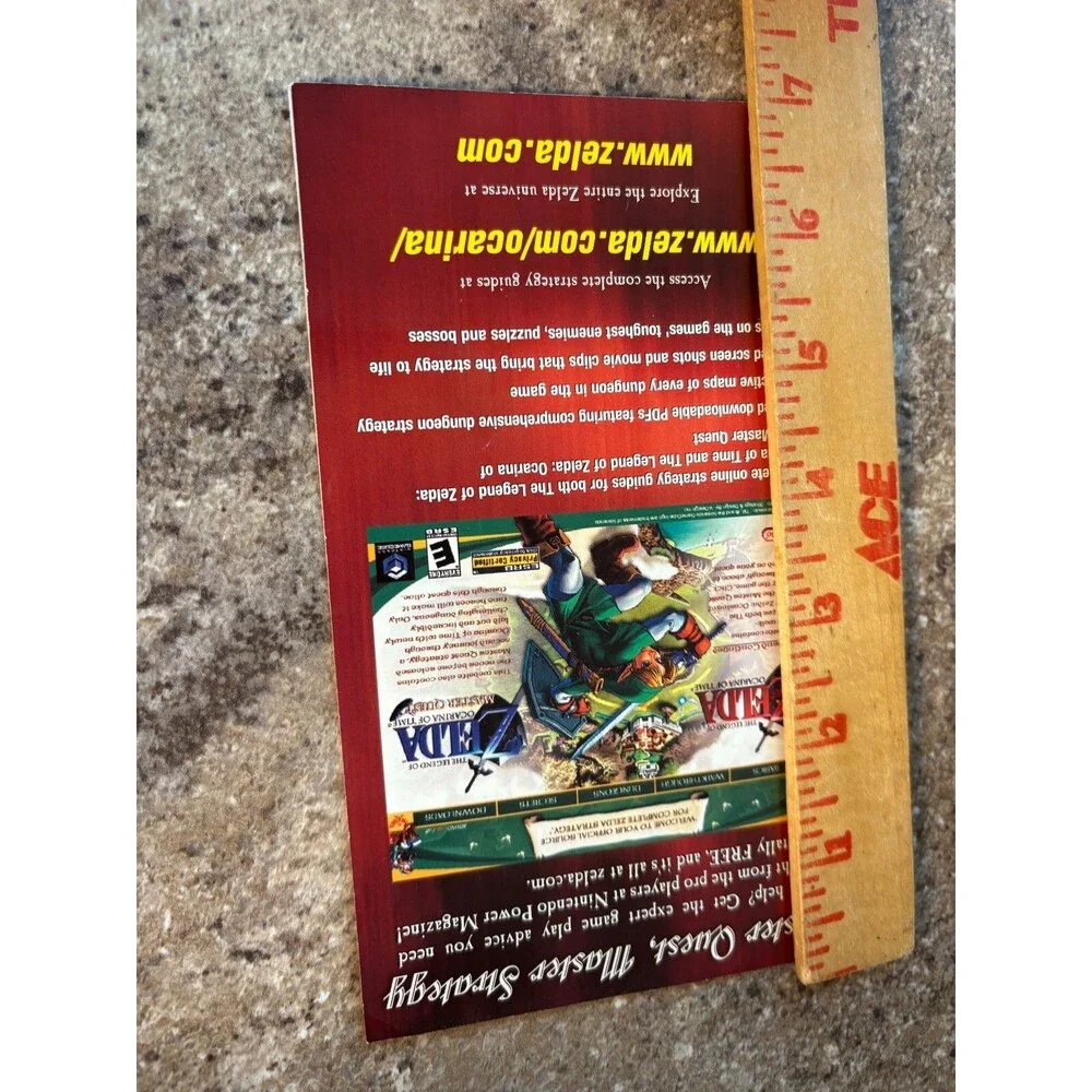 The Legend Of Zelda Master Quest Strategy Game Cube Wind Waker Guide Promo 2003